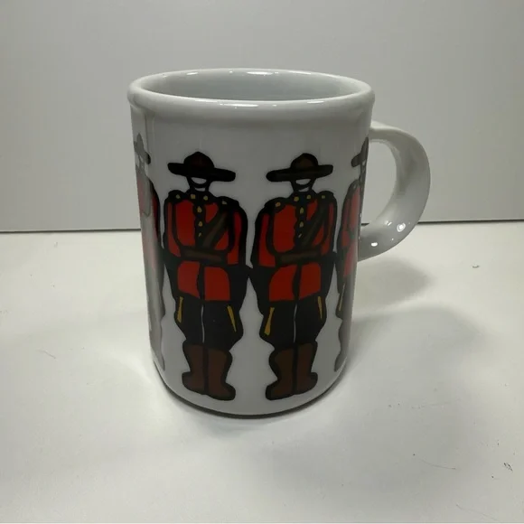 Marc Tetro RCM Mounties Design Ceramic Coffee Mug Canada Collectible - Picture 2 of 5
